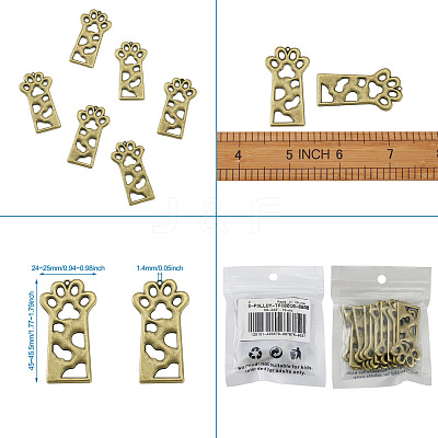 Open Back Bezel Pendants X-PALLOY-TAC0010-08AB-1