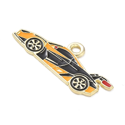 Racing Car Theme Alloy Enamel Pendants AL-CBA4666-03B-01-1