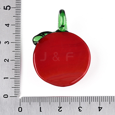 Handmade Lampwork Pendants LAMP-N034-02E-1
