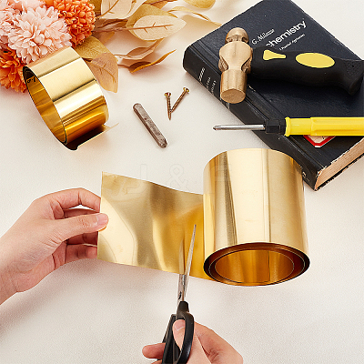 AHADEMAKER 2 Rolls 2 Style Brass Sheet KK-GA0001-48-1