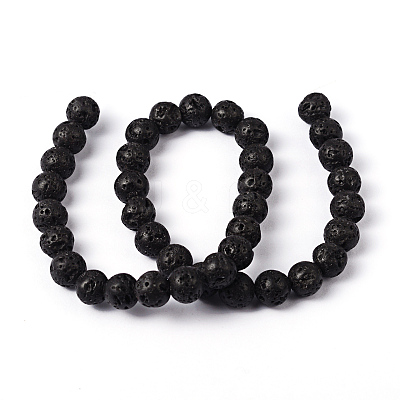 Natural Lava Rock Beads Strands X-g434-9A-1