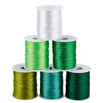 6 Rolls 6 Colors Round Polyester Thread OCOR-PH0005-99-1
