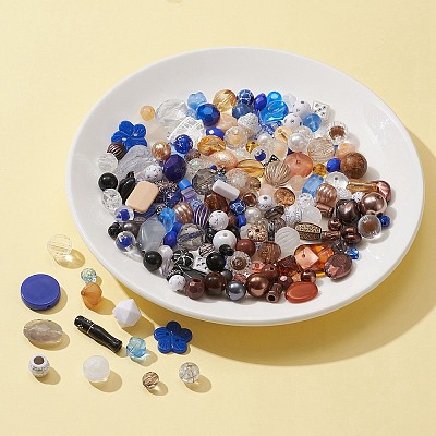 100G 5 Colors Acrylic Beads SACR-FS0001-07A-1