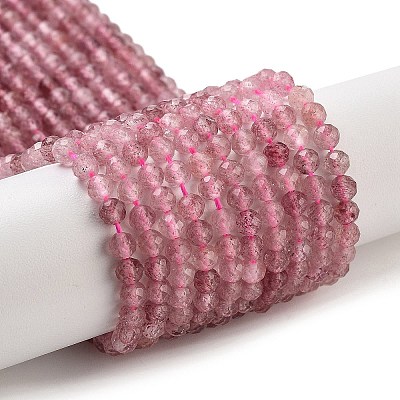 Natural Strawberry Quartz Beads Strands X-G-G140-A03-03-1