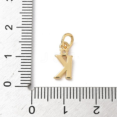 Brass Pave Clear Cubic Zirconia Charms KK-A273-01G-K-1