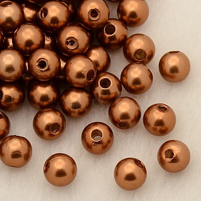 Imitation Pearl Acrylic Beads PL609-12-1