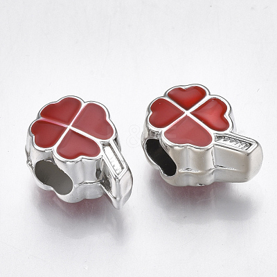 UV Plating Acrylic European Beads OACR-T005-93P-1