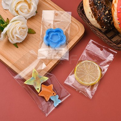 Rectangle Clear Cellophane Bags X-OPC-R010-14x6cm-1