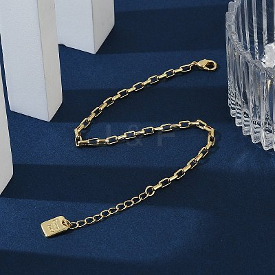 Brass Box Chain Bracelets BJEW-H537-03G-1
