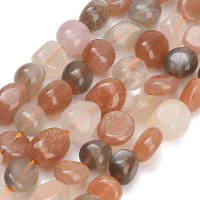Natural Multi-Moonstone Beads Strands GG-CBAC61B-B03-01-1