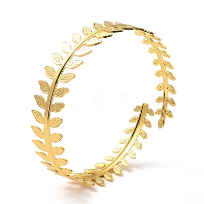 Leaf Upper Arm Cuff Band AJEW-G033-02G-1