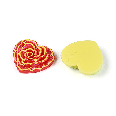 Printed Opaque Resin Cabochons CRES-T025-16B-1