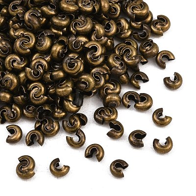 Iron Crimp Beads Covers IFIN-H028-AB-1