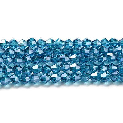 Transparent Electroplate Glass Beads Strands EGLA-A039-T2mm-A01-1