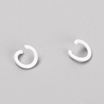 Baking Paint Metal Open Jump Rings FIND-TAC0001-24D-1