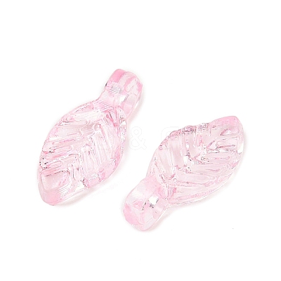 Transparent Acrylic Charms OACR-G054-02G-1