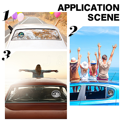 2Pcs 3D Aluminum Car Stickers DIY-GF0005-81A-1