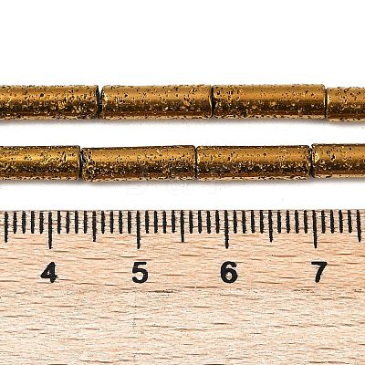 Electroplated Natural Lava Rock Beads Strands G-K388-03B-01-1