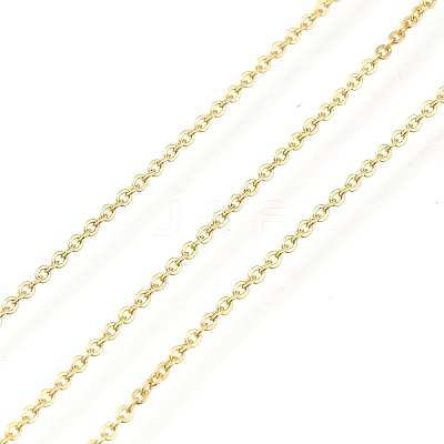 Rack Plating Brass Cable Chains CHC-M001-02G-01-1