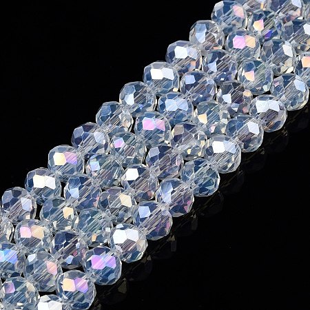 Electroplate Glass Beads Strands LS-EGLA-A044-J6mm-B06-1
