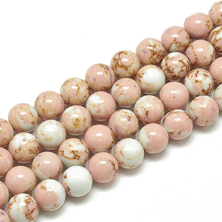 Synthetic Imperial Jasper Beads Strands G-S300-42G-10mm-1