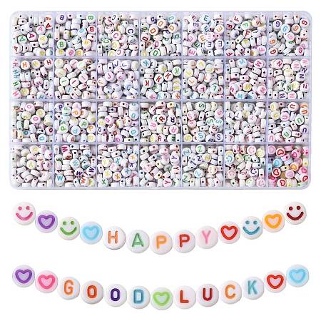 1680Pcs 28 Styles Craft Acrylic Horizontal Hole Beads SACR-FS0001-44-1