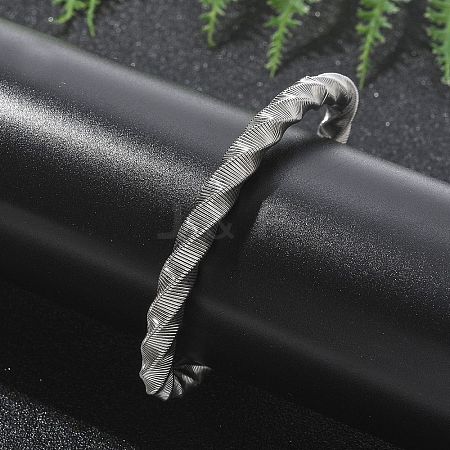 304 Stainless Steel Stretch Bangles for Women LS-BJEW-P315-02A-P-1