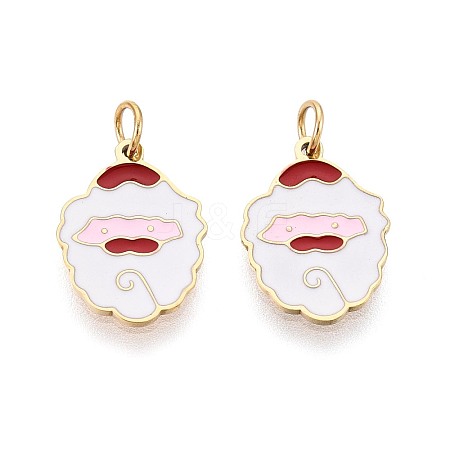 316 Surgical Stainless Steel Enamel Charms X-STAS-S116-388G-1