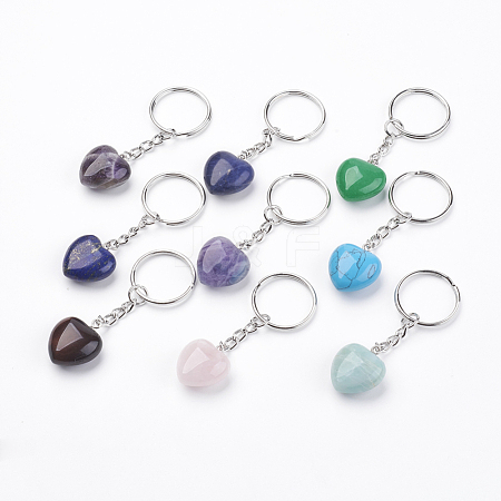 Natural & Synthetic Gemstone Keychain KEYC-F019-02-1