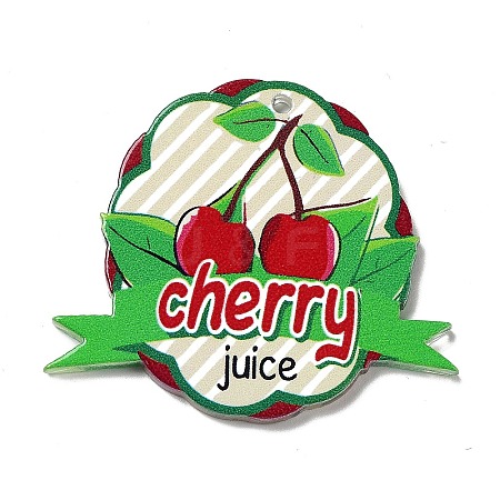 Fruit Theme Acrylic Pendants MACR-C031-03F-1