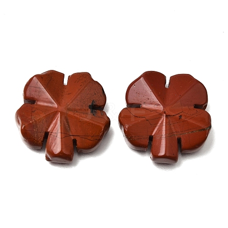 Natural Red Jasper Carved Clover Display Decorration GG-CBA6D08-D02-1