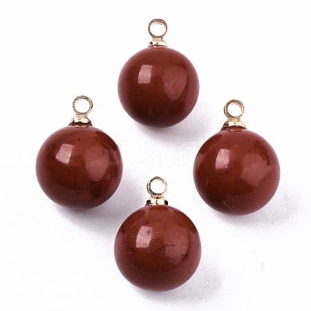 Natural Red Jasper Charms G-N332-024G-13-1