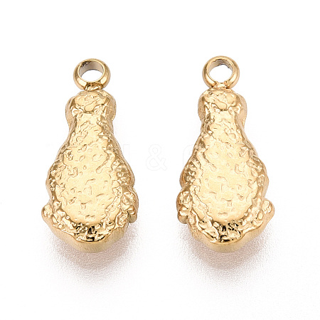 304 Stainless Steel Pendants STAS-T067-76G-1
