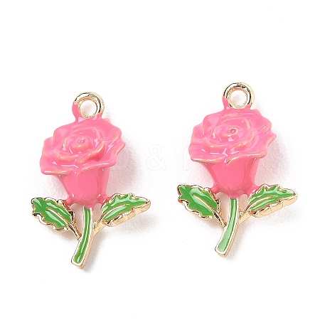 Alloy Enamel Pendants AL-CBA1C50-03G-02-1