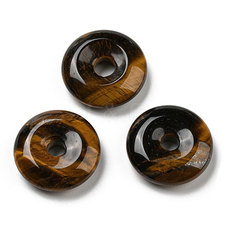 Natural Tiger Eye Pendants G-C066-05B-1