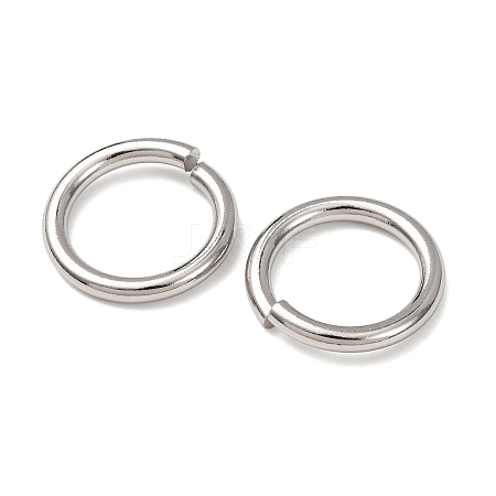 Tarnish Resistant 304 Stainless Steel Open Jump Rings X-STAS-R065-41-1