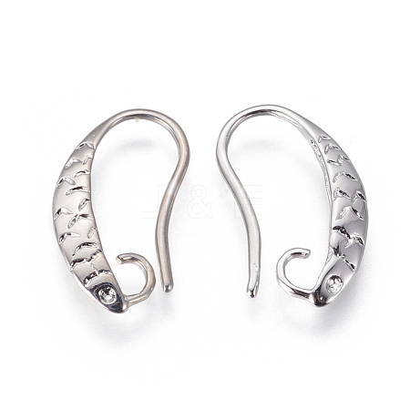Brass Earring Hooks KK-E779-03P-1