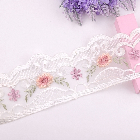 Polyester Lace Trim Ribbons PW-WG55501-02-1-1