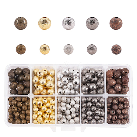 Brass Textured Beads KK-PH0035-88-NF-1