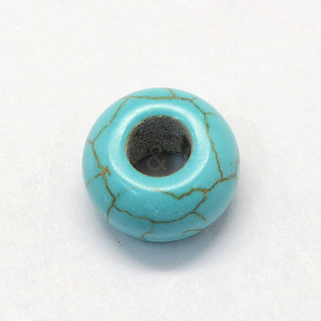 Synthetic Turquoise European Beads X-TURQ-S283-34A-1