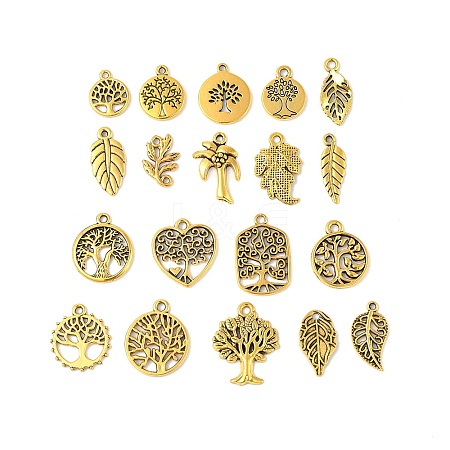 Tibetan Style Alloy Pendants FIND-M058-04AG-1