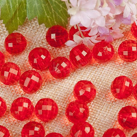 Transparent Acrylic Beads TACR-NH0001-F-10-1