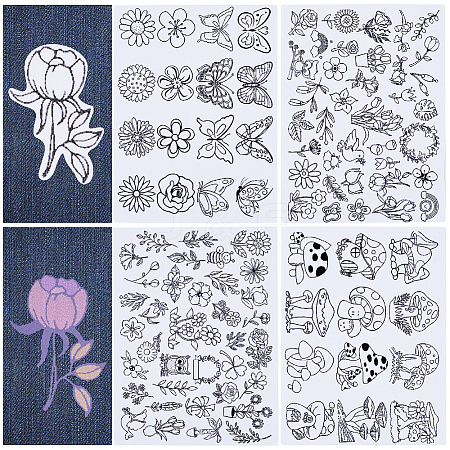 Non-Woven Embroidery Aid Drawing Sketch DIY-WH0538-006-1