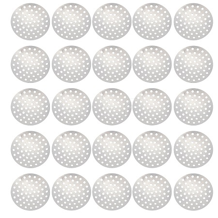 Brass Finger Ring/Brooch Sieve Findings KK-SC0002-65-1