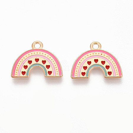 Alloy Enamel Pendants X-ENAM-T022-30-1