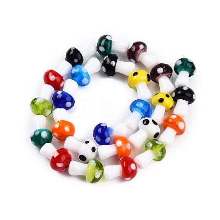 Handmade Lampwork Beads Strands X-LAMP-E015-03L-1