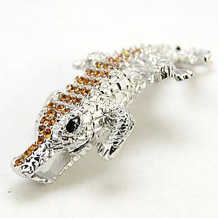Alloy Rhinestone Links connectors ALRI-H316-02-1
