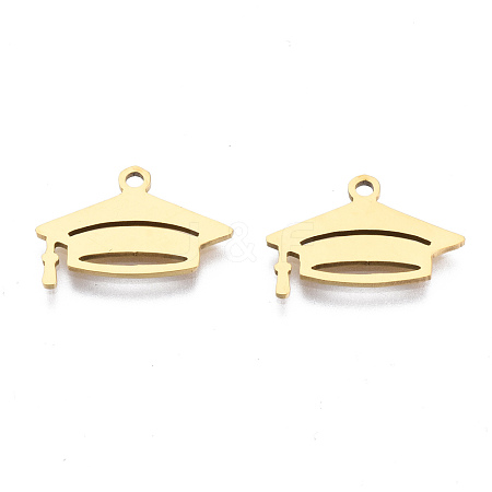 Ion Plating(IP) 201 Stainless Steel Pendants STAS-T044-240G-1