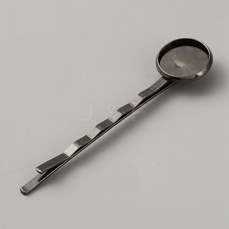 Iron Hair Bobby Pin Findings OHAR-WH0034-30E-1