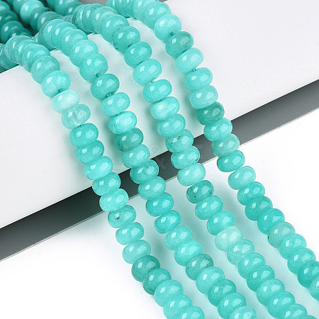 Dyed Natural White Jade Beads Strands X-G-T139-59A-10-1